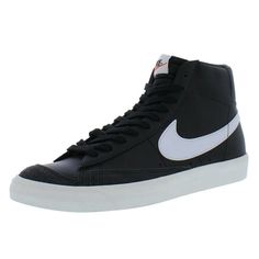 Nike Blazer Mid '77 Vintage BQ6806-002 Men's Black Lifestyle Shoes Size US 9 X674 Description Nike Blazer Mid '77 Vintage BQ6806-002 Men's Black Lifestyle Shoes Size US 9 X674. Product Detail  Brand: Nike  Model: Nike Blazer Mid '77 Vintage BQ6806-002  Department: Men's  Color: Black Sail Please message me if you have any questions. I stand by all of my items before and after purchase. Please see my feedback. We do not combine shipping unless it's at least 7 orders to combine. If you ask us to c Black High-top Sneakers With Rubber Waffle Outsoles, Black Synthetic Basketball Shoes With Gum Sole, Black High-top Sneakers With Rubber Toe Cap For Sports, Black Lace-up Basketball Shoes With Gum Sole, Men’s Outfits Nike Blazers, Black High-top Basketball Shoes With Gum Sole, Black Mid-top Basketball Shoes With Gum Sole, Nike Blazer Mid 77 Double Swoosh, Nike Black High-top Sneakers With Gum Sole