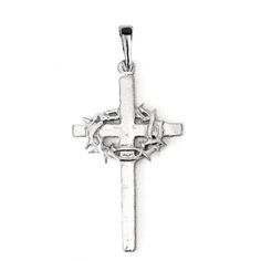 Bring a piece of divine protection to your wardrobe with this House of Morgan Pewter Cross with Thorns jewelry gift set - perfect for accessorizing your ensemble with a hint of heavenly flair! Whether you're after a necklace, earrings, or a keychain - they've got you covered. Pendant Only - will arrive with our stainless steel bail for easy attachment to any necklace.Earrings - surgical steel fishhook attachments on our black earring card.Keychain/Bag Charm - stainless steel large lobster clasp