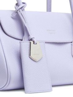 Ferragamo Small East-West Leather Tote Bag - Farfetch Versace Outfit, Chanel 2, Purple Bags, Summer Beach Wear, East West, Ballet Flat Shoes, Ski Wear, Leather Tote Bag, Salvatore Ferragamo