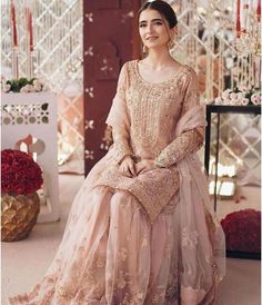 "Explore our stunning collection of Pakistani and Indian wedding dresses and formals. Featuring our Desi Designersjorray  Nikkah Garara, Shalwar Kameez, Anarkali Suits, Sharara Suits, Gharara Suits, Lehenga Choli, Long Gowns and Designer Sarees. Shop online for the latest Pakistani and Indian bridal wear, perfect for your special day. Get ready to shine in our elegant and affordable dresses, designed to make you look Fabulous. Whether you're in the UK or USA, our Pakistani and Indian wedding dre Net Garara Design, Nikkah Garara, Pink Lehenga Bridal, Suits Sharara, Gharara Suits, Bridal Indian, Lehenga Bridal, Embroidery Clothes, Sharara Suits