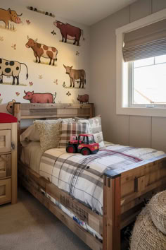 37 Boys Bedroom Ideas That Are Both Amazing and Fun Boys Country Bedroom, Rustic Toddler Boy Room, Boys Rustic Bedroom Ideas, Farm Theme Bedroom Boys, Farm Toddler Room, Boys Bedroom Toddler, Farmhouse Kids Room, Country Kids Bedroom, Country Kids Room