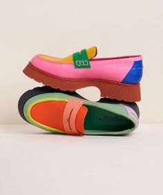 Charlotte Stone, Happy Shoes, Collegiate Style, Platform Loafers, Colorful Shoes, By Charlotte, Life Tips, Shoe Closet, Crazy Shoes