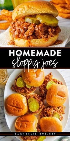 Looking for easy meals? Learn how to make sloppy joes from scratch! Nothing beats homemade. Full of ground beef in a hearty sauce, this is the BEST sloppy joe recipe. Put this on your rotation of weeknight dinner ideas! Venison Sloppy Joes, Homemade Sloppy Joes Recipe, Hamburgers Recipes, Joe Sandwich, Sloppy Joe Recipe Easy, Homemade Sloppy Joe Recipe, Sloppy Joe Recipe, Sloppy Joes Easy, Loose Meat Sandwiches