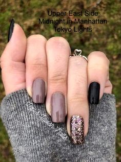 Tri Color Nail Ideas, Color Street Nails Combos Fall 2022, Nail Color Combo Ideas, New Years Nails 2022 Trends, Nails Art Designs Summer, Mixed Mani Ideas, Summer Nails Art Designs, Nail Polish Combinations