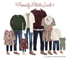 the family photo looks like it is full of clothes