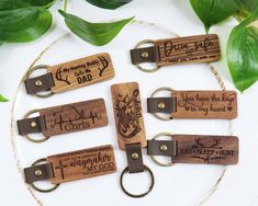 Engraved Wood Keychain - Sew Lucky Embroidery Laser Engraved Leather, Laser Engraved Gifts, Mens Keychains, Wood Keychain, Wooden Keychain, Engraved Keychain, Vendor Events, Key To My Heart, Drive Safe