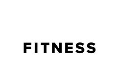 the word fitness written in black on a white background