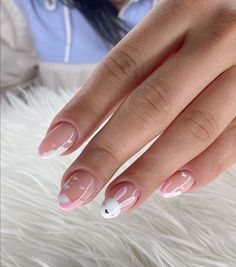 Almond Nails Designs Kawaii, Almond Nails Designs Easter, Almond Easter Nails Designs, Easter Nails Short Almond, Easter Acrylic Nails Almond, Healthcare Nail Designs, Nails With Bunnies, Easter Nails Aesthetic, Easter Aesthetic Nails