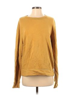 Uniqlo Sweatshirt Size: Small Tops - used. 100% Cotton | Uniqlo Sweatshirt: Tan Tops - Size Small Yellow Cotton Top For Layering, Yellow Cotton Tops For Layering, Uniqlo Cotton Top For Fall, Uniqlo Cotton Long Sleeve Tops, Uniqlo Long Sleeve Cotton Top, Uniqlo Relaxed Fit Crew Neck Top, Tan Top, Small Tops, Uniqlo