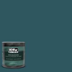 the behr paint is light blue and has a white base