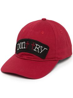 Blood red cotton Don't Try That baseball cap from HACULLA featuring curved peak, embroidered design and slip-on style. | Haculla Don't Try That baseball cap Versace Designer, Blood Red, Embroidered Design, Baseball Cap, Accessories Hats, Fashion Branding, Dolce And Gabbana, Mens Accessories, Slip On