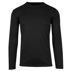 Featuring a moisture-wicking and lightweight design, this tee may be a great addition to your activewear Moisture-wicking Active-performance Crew neckline Long Sleeve Wrinkle-free Reflective stripe patch on back Odor-resistant fabric Tagless Care instructions: machine-wash cold Functional Black Long Sleeve T-shirt, Black Crew Neck Activewear For Outdoor Activities, Stretch Crew Neck T-shirt For Outdoor Activities, Long Sleeve Moisture-wicking T-shirt For Sports, Black Long Sleeve T-shirt For Outdoor Activities, Moisture-wicking Dri-fit Crew Neck Top, Black Athleisure T-shirt For Outdoor Activities, Moisture-wicking Black Tops For Outdoor, Black Athletic Fit Tops For Outdoor Activities