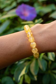 8mm gemstone Citrine bracelets for Abundance and Anxiety. Citrine, which those with November birthdays can choose from, is known to have calming energies while bringing wealth and warmth to the wearer with its enchanting shades of yellow and orange. ♡ Citrine Benefits ♡    Citrine increases joy and optimism and provides motivation to achieve goals. It is known as the "Success Stone". * Solar Plexus Chakra * Happiness * Energizing * Powerful manifestation * Recharge * Attracts Abundance All my br Bracelet Couples, November Birthstone Jewelry, November Birthday, Citrine Bracelet, Couples Bracelet, Bracelet Couple, Bracelet Christmas, Natural Citrine, November Birthstone