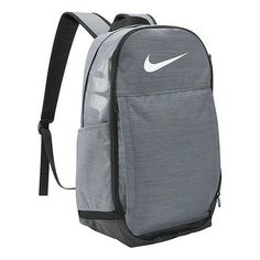 Nike Brasilia 9.5 Training Backpack 'Grey' CK0941-064 Nike Rectangular Sports Backpack, Nike Sports Backpack Rectangular, Nike Rectangular Backpack For Sports, Functional Gray Sports Backpack, Functional Gray Sports Bag, Functional Gray Backpack For Sports, Casual Gray Backpack For Sports, Casual Gray Sports Backpack, Gray Backpack For Outdoor Use