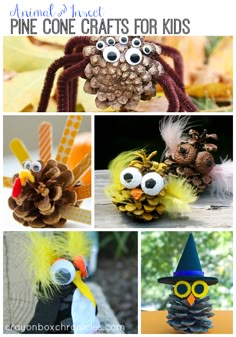 pine cone crafts for kids to make