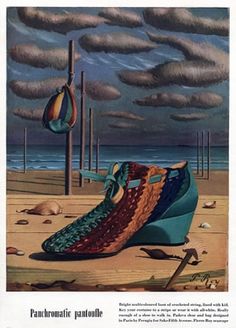 an advertisement for pantone's pantone footwear featuring colorful shoes on the beach