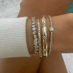 Asscher Mini Goddess Tennis Bracelet – Logan Hollowell Logan Hollowell, Stylish Jewelry Accessories, Dope Jewelry Accessories, Gold Tennis Bracelet, Dope Jewelry, Asscher Cut, Classy Jewelry, Golden Girl, Stacked Jewelry