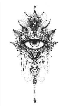 an all seeing eye tattoo design