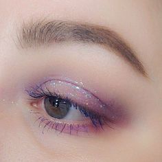 Purple Glitter Eyeshadow, Soft Pink Makeup, Uni Makeup, Soft Makeup Look, Dewy Makeup, Swag Makeup