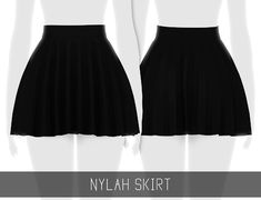 a black and white photo of a woman's skirt with the words nyah skirt on