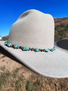 Beaded Western Hat Band - Etsy Unique Blue Adjustable Hat, Custom Handmade Blue Hat Band, Unique Adjustable Blue Hat, Handmade Adjustable Hats For Gifts, Handmade Adjustable Fedora As A Gift, Custom Short Brim Hat As Gift, Unique Adjustable Hat Bands For Rodeo, Custom Handmade Hat Band For Gift, Handmade Western Hat For Gifts