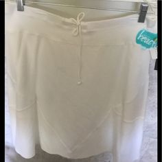 Nwt Just In Time For The Hot Weather Cotton Knit With Drawstring Waist! Has Modal Panels That Have Light Stretch. Waist Is 16 1/2" X2 And Length Is 21 1/2"Shipped From Our Smoke Free Home Same Or Next Day. Thank You Gift Bundles Welcome No Lowball Offers Blessings Namaste White Flowy Swim Skirt For Spring, Flowy Cotton Skirt For Beach Season, White Skirted Swim Skirt For Spring, Casual Stretch Swim Skirt With Tiered Design, Casual Fitted White Swim Skirt, Casual Cotton Beach Skirt, Casual Flowy Short Swim Skirt, Casual Tiered Lined Swim Skirt, Casual Cotton Skirt For Beach Season