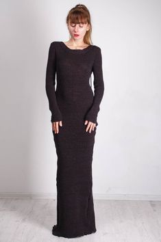 CROCHET maxi Dress Long black Dress long slit Maxi Dress Crochet black Dress KNIT long slit floor Dr Maxi Dress Crochet, Knit Black Dress, Floor Dress, Black Dress Long, Maxi Design, Crochet Black, Black Crochet Dress, Dress Tight, Maxi Dress Long