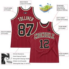 Represent your distinct look with this custom basketball jersey from our web. It boasts stitched tackle twill name & number and classic trims along with moisture-wicking technology for added comfort. Features: 1. Material: 100% Recycled Polyester 2. Stitched team or player name and numbers 3. Fit: Jerseys have an athletic cut. For a looser fit, we recommend ordering one size larger than you normally wear 4. Moisture-wicking fabric has spongy handle, good draping property and elasticity as well a Basketball Jersey Outfit, Uniform Clothes, Custom Basketball Jersey, Jersey Basketball, Logo Wear, Custom Basketball, Jersey Outfit, White Jersey, Name Logo