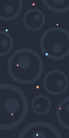 an abstract black background with circles and dots