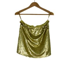 By Anthropologie Women’s Size Small Gold Sequin Tube Top Nwt Brand- By Anthropologie Size- Small/ Women’s Color- Gold Yellow Material- 100% Polyester Lining- 93% Cotton, 7% Elastane Care- Hand Wash Made In China Sequins Lined Strapless Pull On / Pullover Stretch Tube Top, Shirt, Blouse Party, Day Or Night, Versatile Stylish, Fun, Glam, Fashion, Style Nwt, New With Tags! Retail Price- $98 Approximate Measurements (Laying Flat, Not Stretched) Bust- 30 Inches (15 Underarm To Underarm) Length- 16.5 Strapless Gold Tube Top For Summer, Gold Strapless Top For Party, Chic Summer Tube Top With Sequins, Chic Sequined Summer Tube Top, Chic Summer Sequin Tube Top, Spring Sequined Tube Top, Yellow Sequined Top For Party, Yellow Party Top With Sequins, Yellow Party Tops With Sequins