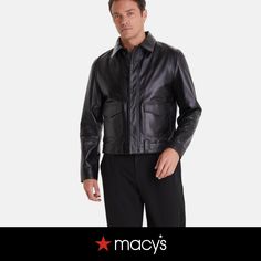 in stock All Black Leather Jacket Outfit Men, Fitted Black Rugged Leather Jacket, Men’s Black Leather Jacket Outfit, Black Single-breasted Leather Jacket For Streetwear, Luxury Leather-lined Men's Biker Jacket, Men's Leather Jacket, Mens Black Leather, Black Leather Jacket, Leather Men