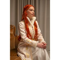 Genya Safin kefta - Shadow and Bone cosplay - Inspire Uplift Elegant Long Sleeve Costume For Cosplay Events, Elegant Long Sleeve Costumes For Cosplay Events, Fitted Long Coat For Fantasy Events, White Long Sleeve Outerwear For Costume Party, Genya Safin, Grisha Trilogy, Shadow And Bone, The Grisha Trilogy, The Order