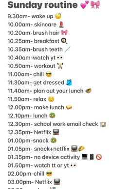 Morning Routine 10 Am, Sunday Day Routine, Afternoon Skincare Routine, Weekend Routine For Kids, That Girl Morning Routine Weekend, Day Routine Weekend, That Girl Weekend Routine, Productive Weekend Routine