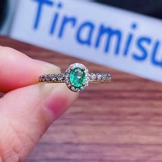 Description Emerald Ring❀ Gemstone is oval 4*5 mm natural emerald.❀ Dainty CZ Diamond ( shining cubic zircon). ❀ Band color Gold is made in 18K Gold plated sterling silver.❀ Band color Rose gold in 18K Rose Gold plated sterling silver.❀ Band color Silver in 18K White Gold plated sterling silver.❀ Raw stone is emerald and great quality, origin of Colombia.__________________________________About Natural Emerald Emerald helps one remain centered in the hearts wisdom. Emerald is known to help one ov Oval Green Moissanite Emerald Ring, Oval Moissanite Emerald Green Ring, Oval Emerald Moissanite Ring, Oval Moissanite Emerald Ring With Vvs Clarity, Raw Opal Ring, Smaragd Ring, Natural Emerald Rings, Zierlicher Ring, Dream Engagement