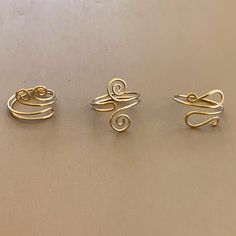 Wire Rings, Free Tutorials by Lisa Yang Jewelry Indie Jewelry, Wire Ring, Handmade Jewelry Tutorials, Wave Ring