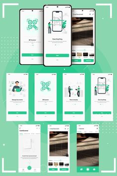 Quick Scanner app UI/UX design App Ui Ux Design, Scan Design, App Home Screen, Free Printable Bookmarks, Become More Productive, App Design Layout