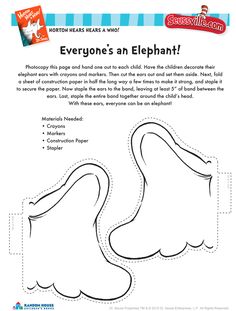 an elephant cut out from paper with the words everyone's an elephant