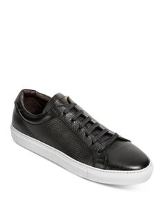 To Boot New York Men's Sierra Leather Sneakers Classic Black High-top Sneakers With Textured Sole, Black Custom Sporty Sneakers With Stitched Sole, Black Sporty Custom Sneakers With Stitched Sole, Black Low-top Custom Sneakers With Stitched Sole, Masculine Sneakers With Leather Sole And Plain Toe, Sneakers With Leather Sole And Plain Toe, Masculine Low-top Sneakers With Rubber Sole, Sporty Black High-top Sneakers With Stitched Sole, Lace-up Sneakers With Contrast Sole