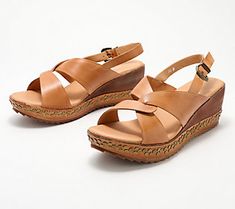 Stand tall in these wedge sandals and show off the twisted leather straps and hammered disk detail. Just don't be surprised when the compliments come rolling in. From Antelope. Career Outfits, Ankle Strap Wedges, Strap Wedge, Soul Mate, Stand Tall, Business Outfits, Wedge Sandals, Ankle Strap, Plus Size Outfits