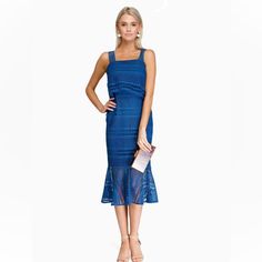 Product Details About This Item Fabric Type 100% Polyester Care Instructions Dry Clean Only Origin Made In The Usa And Imported Closure Type Zipper About This Item Hidden Back Zipper Lined Description Sleeveless All Over Lace Shift Dress With A Trumpet Bottom And Ruffle At Bust Blue Sheath Midi Dress For Summer, Elegant Royal Blue Maxi Dress For Summer, Elegant Royal Blue Midi Dress For Spring, Blue Formal Midi Dress For Summer, Sleeveless Royal Blue Midi Cocktail Dress, Royal Blue Sleeveless Midi Dress For Date Night, Blue Sheath Midi Dress For Date Night, Spring Royal Blue Midi Dress For Cocktail, Royal Blue Midi Dress For Spring Cocktail