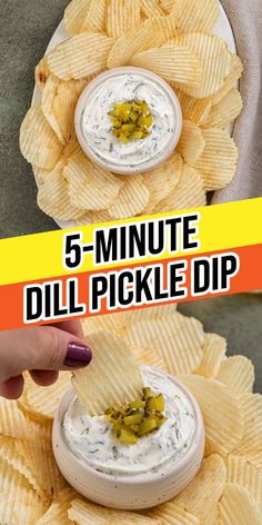 My Dill Pickle Dip turns a jar of pickles into the ultimate cool, creamy party dip in just 5 minutes! For more delicious quick and easy cold party dips, try my recipes for Corn Dip, Spinach Dip and Clam Dip!