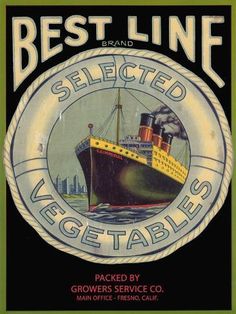 the best line logo is shown on a black and green label with a yellow boat