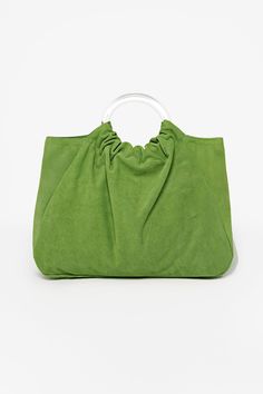 RLH3480 - Suede Acrylic Ring Bag – Los Angeles Apparel Expensive Bag, Winter Outfits Warm, Acrylic Ring, Ring Handle, Ring Bag, Sweaters And Leggings, Turtle Neck Top, Zip Up Sweater, Coral Color