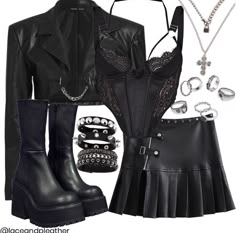 Punk Inspired Outfits, Punk Outfit, Party In The Usa, Virtual Stylist, Punk Outfits, Goth Outfits, Alternative Outfits, Kpop Fashion Outfits, Styling Ideas