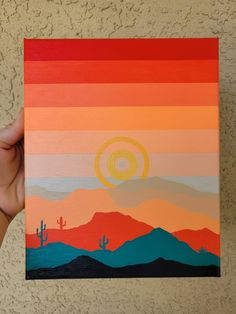 A painting of Arizona/New Mexico... or the desert.