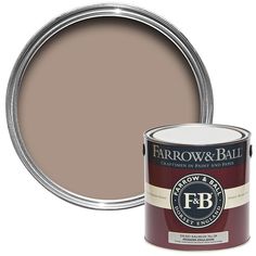 the farrow and ball paint in yellow is next to a can of eggshell