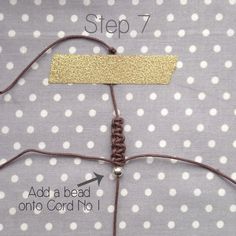 how to make a bead cord bracelet with step 7