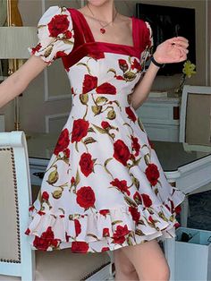 Party Long Dress, Vestidos Casual, Floral Party Dress, Holiday Floral, Camisole Dress, Quality Dresses, Elegant Party, Floral Vintage, Hot Dress