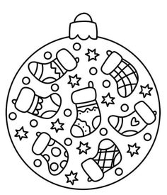 christmas ornament coloring page