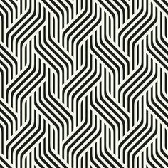 an abstract black and white pattern with wavy lines on the side, as if it is in